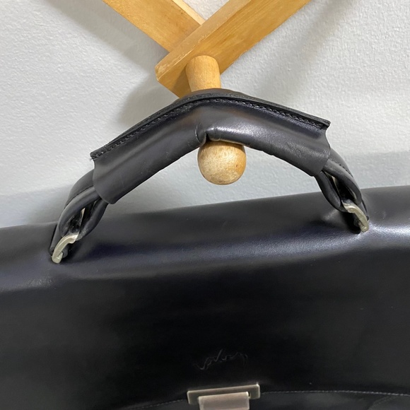 Black Messenger Bag - 100% leather - Picture 5 of 10